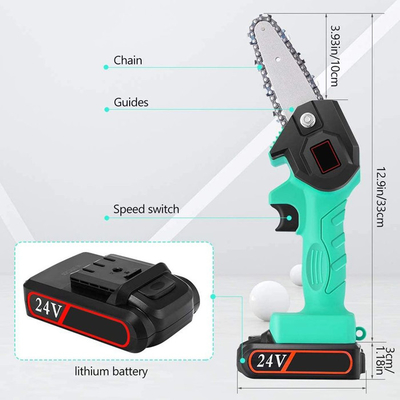 OEM 500W Batterij Draadloze Compacte Mobiele Hand - gehouden Navulbare Kettingszaagmolen