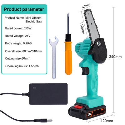OEM 500W Batterij Draadloze Compacte Mobiele Hand - gehouden Navulbare Kettingszaagmolen