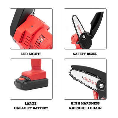 5.0Ah het lithium Ion Brushless Cordless Portable Chain zag 16in het Zelf Scherpen