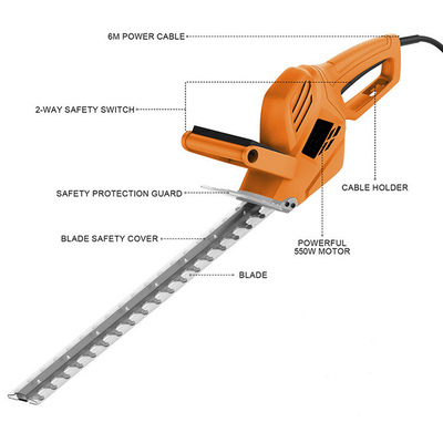 20V draadloze Elektrische Kleine de Haagsnoeischaar 450MM van het Batterij Lange Bereik Blad